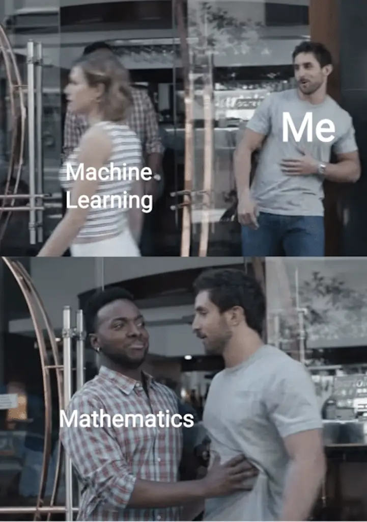 machine learning math meme