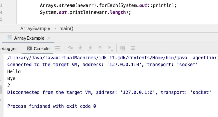 array assignment reference java