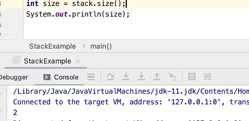 java stack size